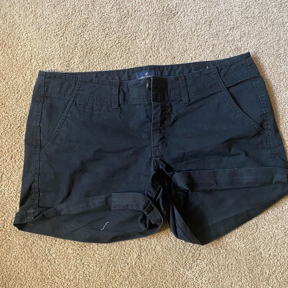 Black American Eagle Shorts